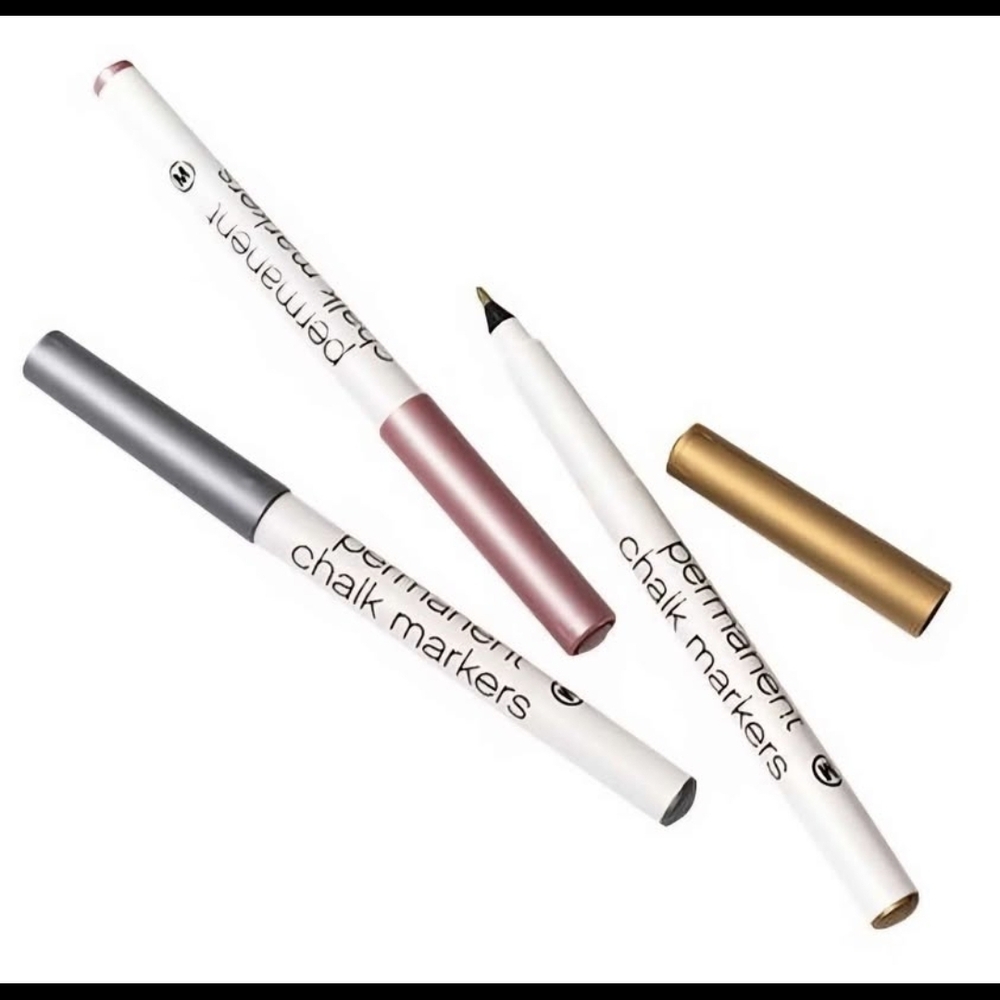 American Crafts Permanent Chalk Markers Set Metallic Colors 5 Pack New Sealed - Picture 3 of 6